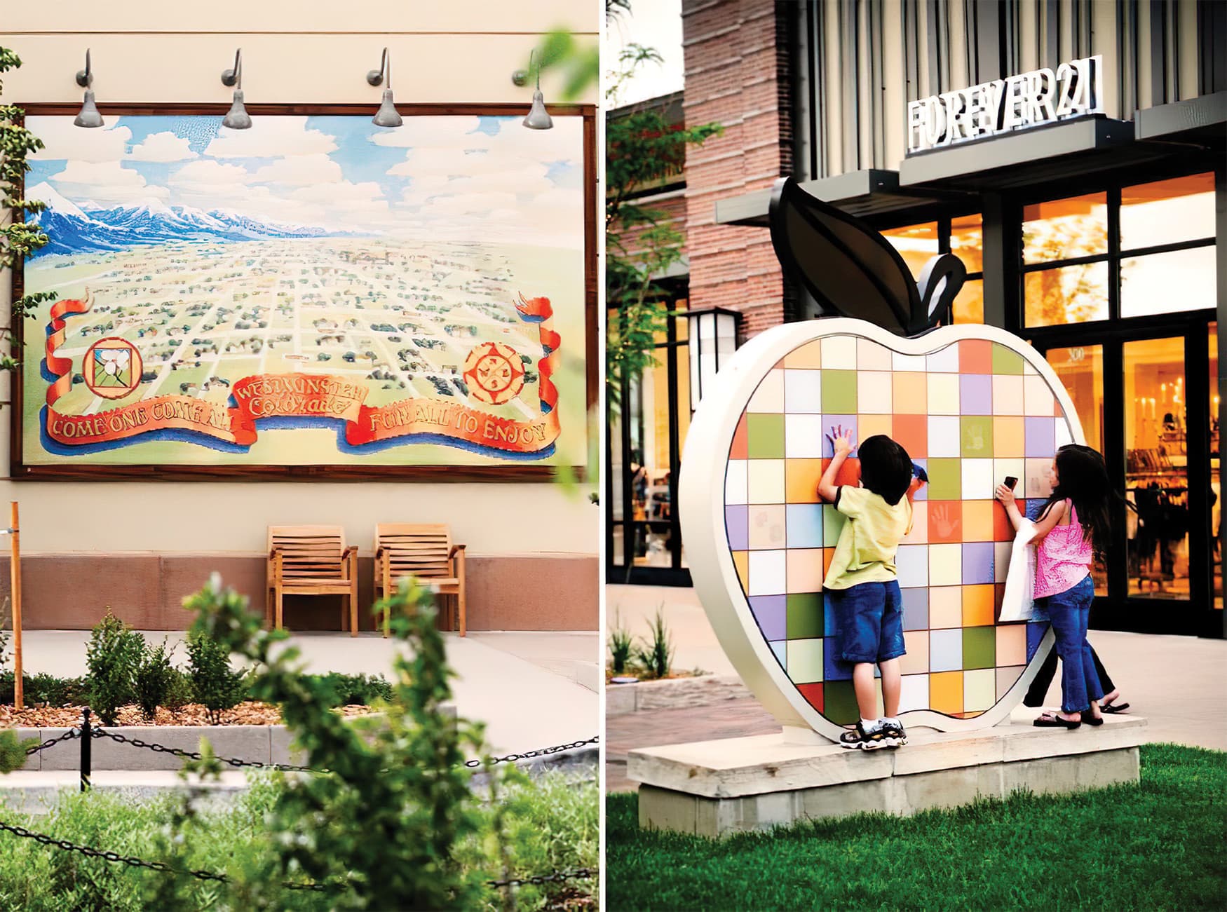 RSM Design worked to create a wayfinding system and Environmental Graphic Design program for The Orchard, a mixed-use retail project in Westminster, Colorado.