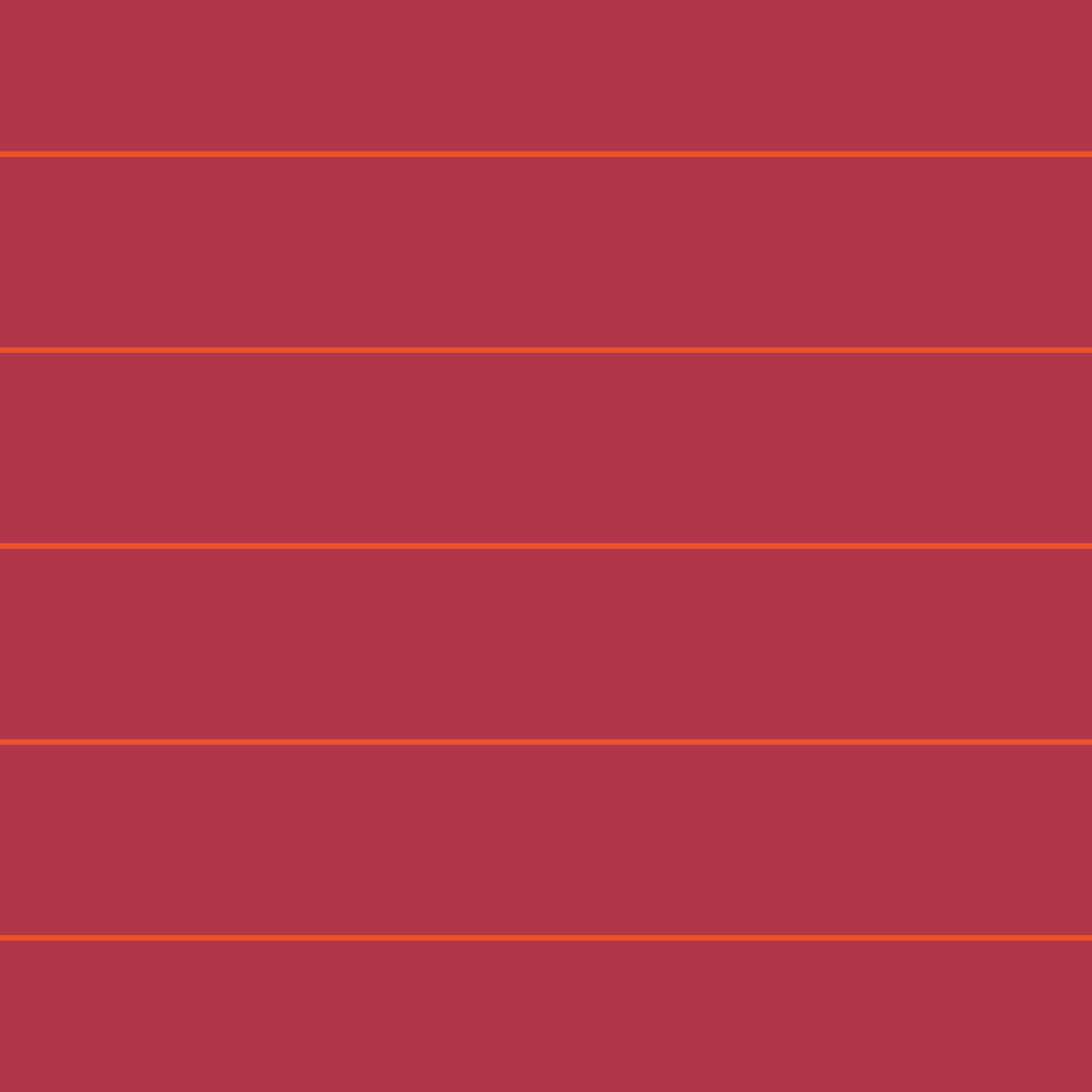 Magenta background with thin horizontal orange stripes, a brand pattern swatch — brand identity by RSM Design.