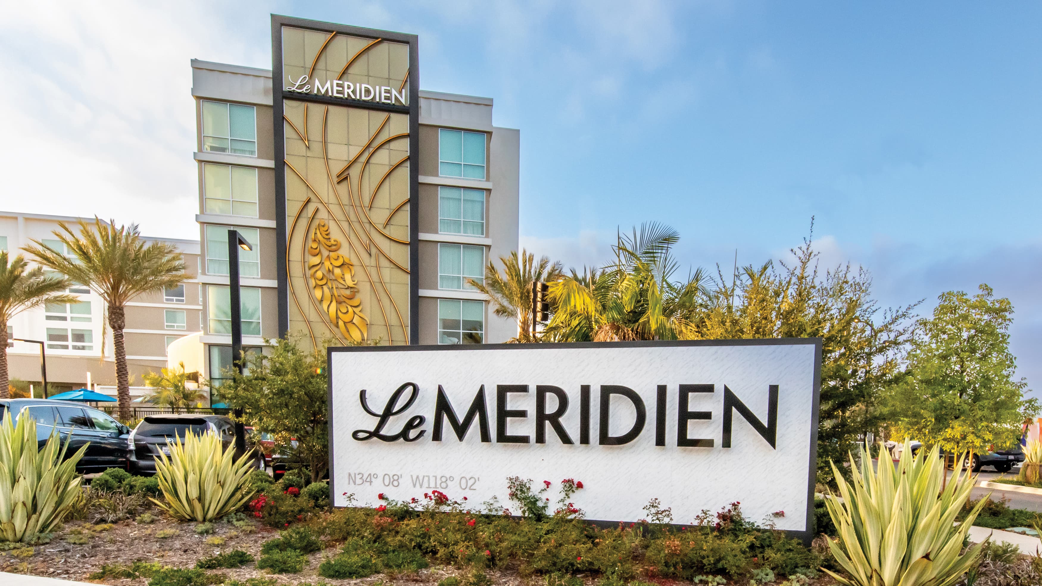 Le Meridien, a four star destination hotel, sits adjacent to the Santa Anita Race track in Arcadia California.