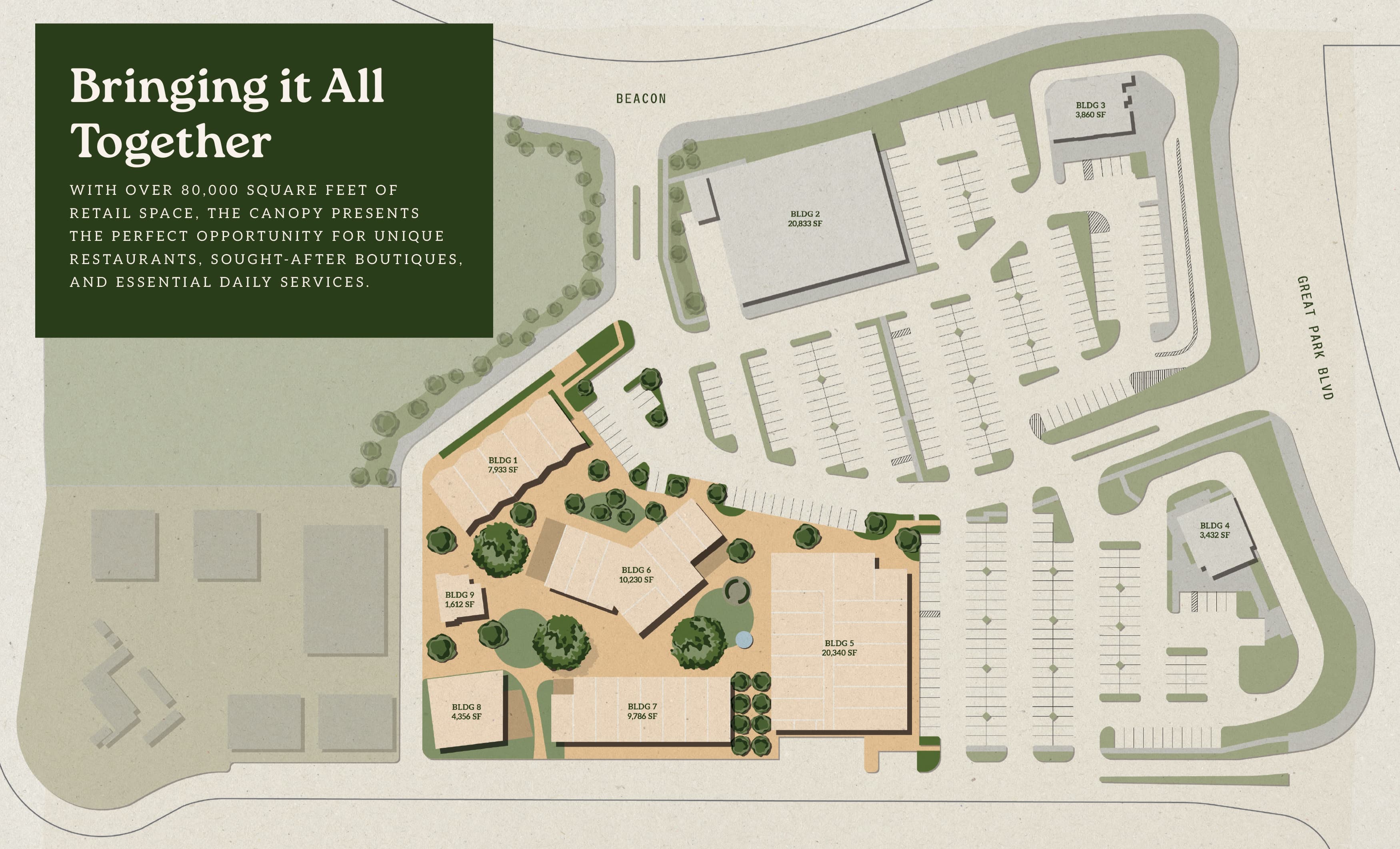 Map of the Canopy property in Irvine, California, designed by RSM Design. 