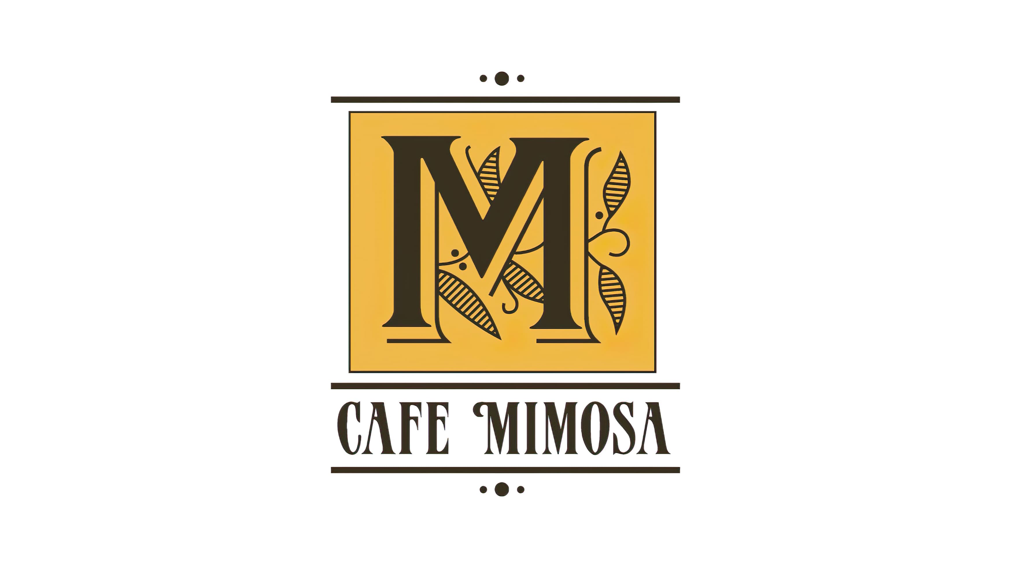 The Cafe Mimosa brand logo mark designed by RSSM Design