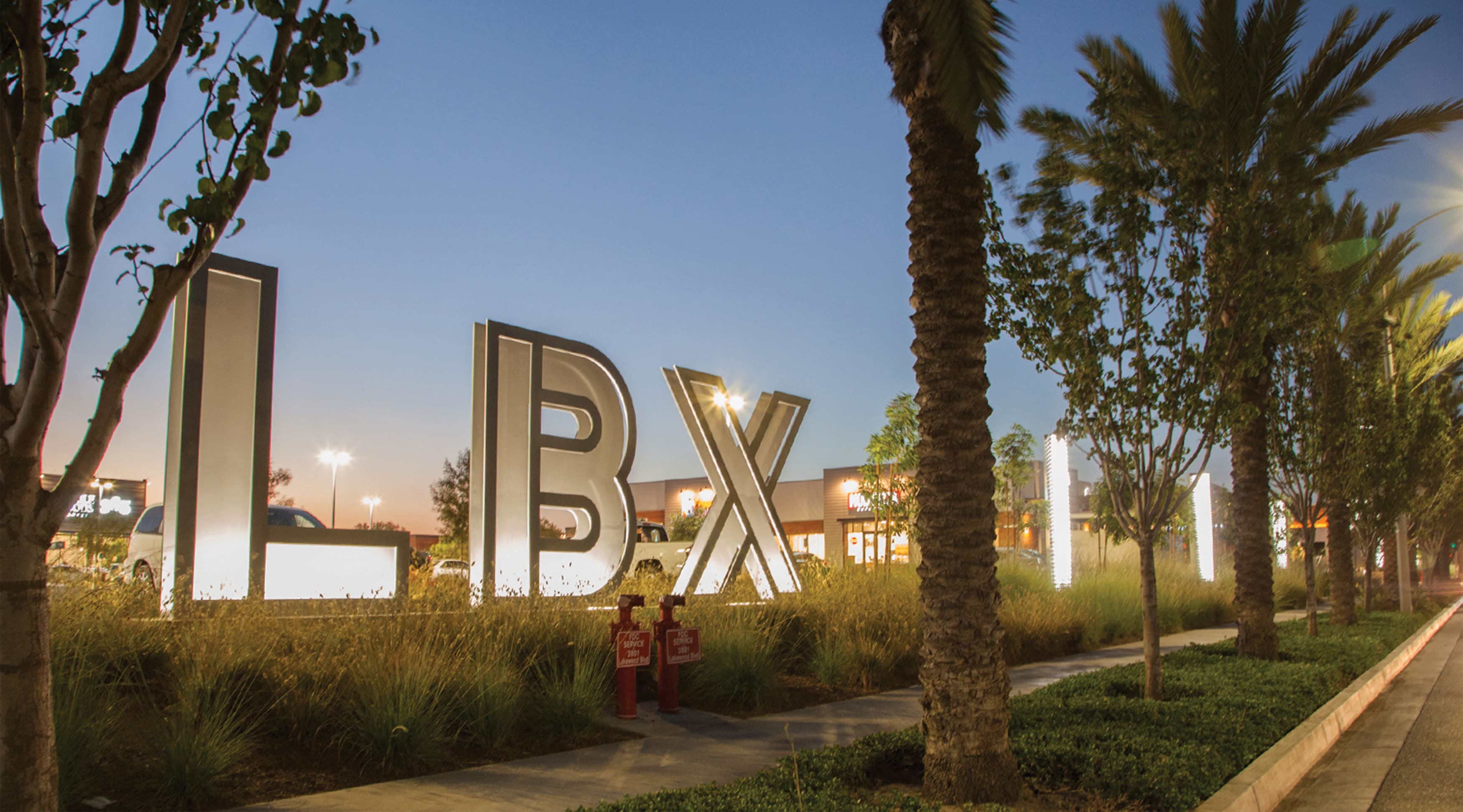 Long Beach Exchange Retail Design Project Identity Monument