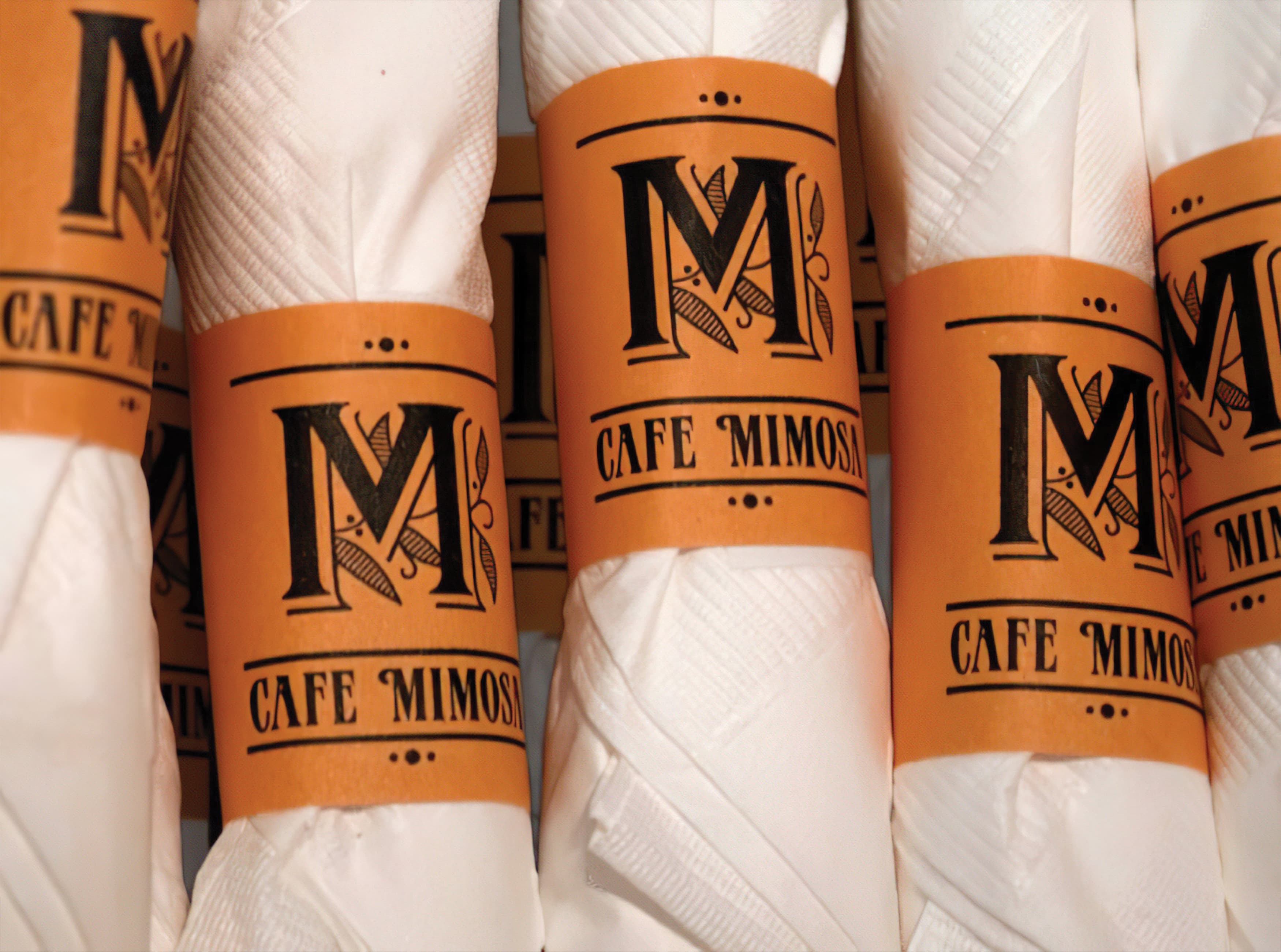 Cafe Mimosa, San Clemente. Restaurant Branding and Logo Design.