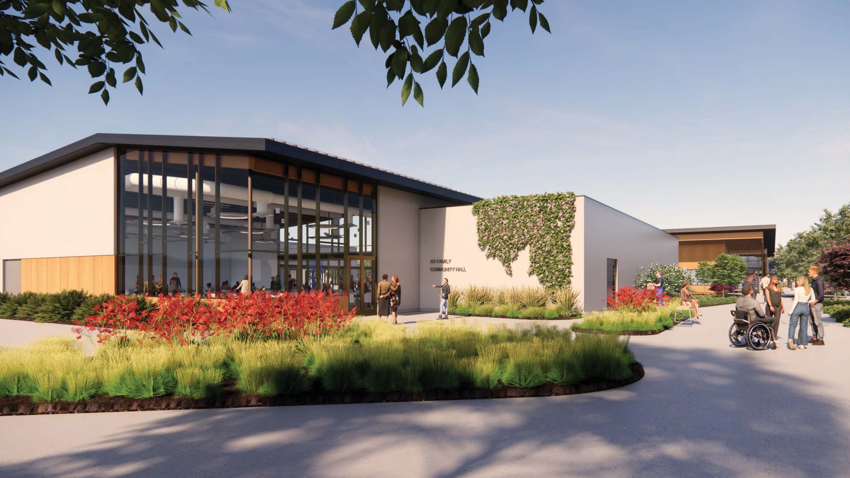 Gonzales Community Center, signage designed by RSM Design.