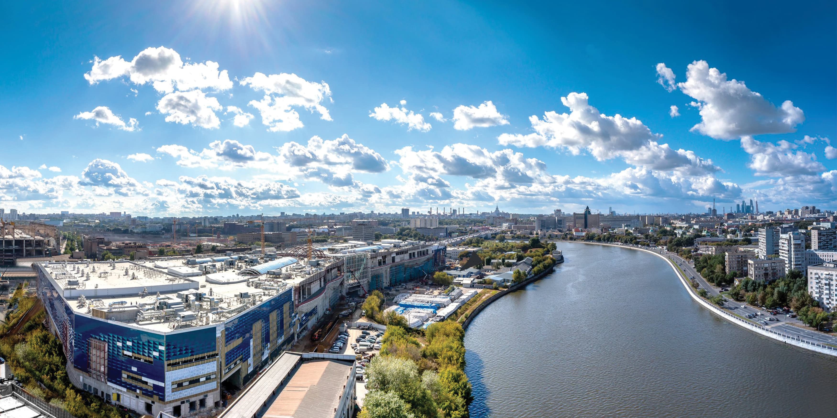 Aerial View of Moscow Riviera retail destination