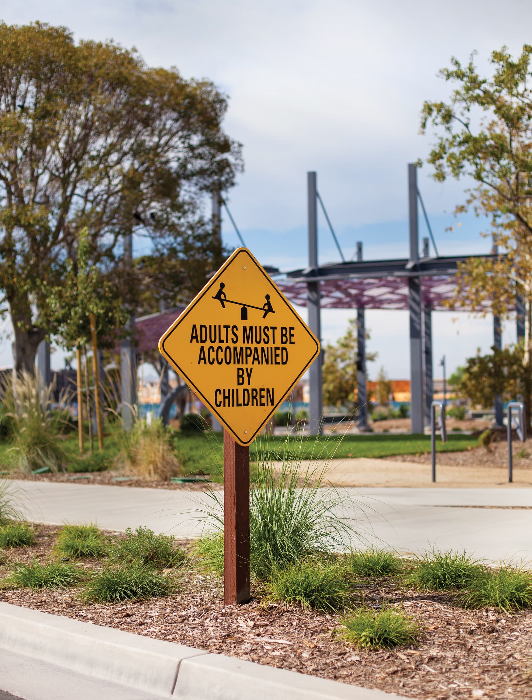 Great Park Neighborhoods enhanced regulatory sign
