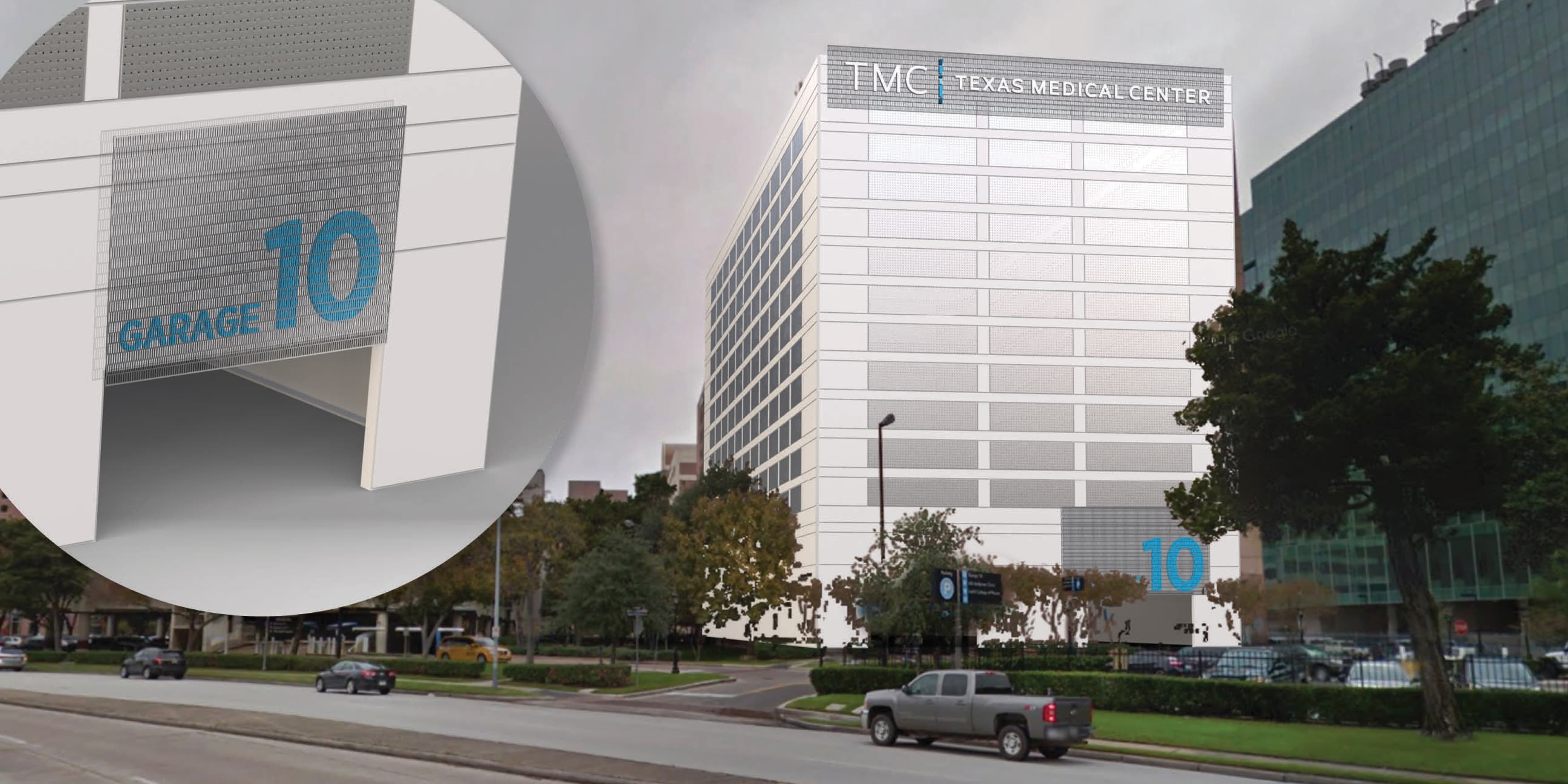 Texas Medical Center, located in Houston, Texas. Urban Design. Healthcare Design. Civic Design. Wayfinding Design.