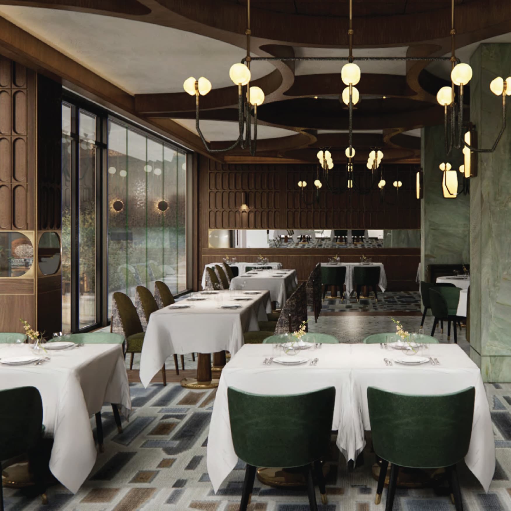 Interior image of the inside of the restaurant, CW Prime at the St. Regis Longboat Key Resort 