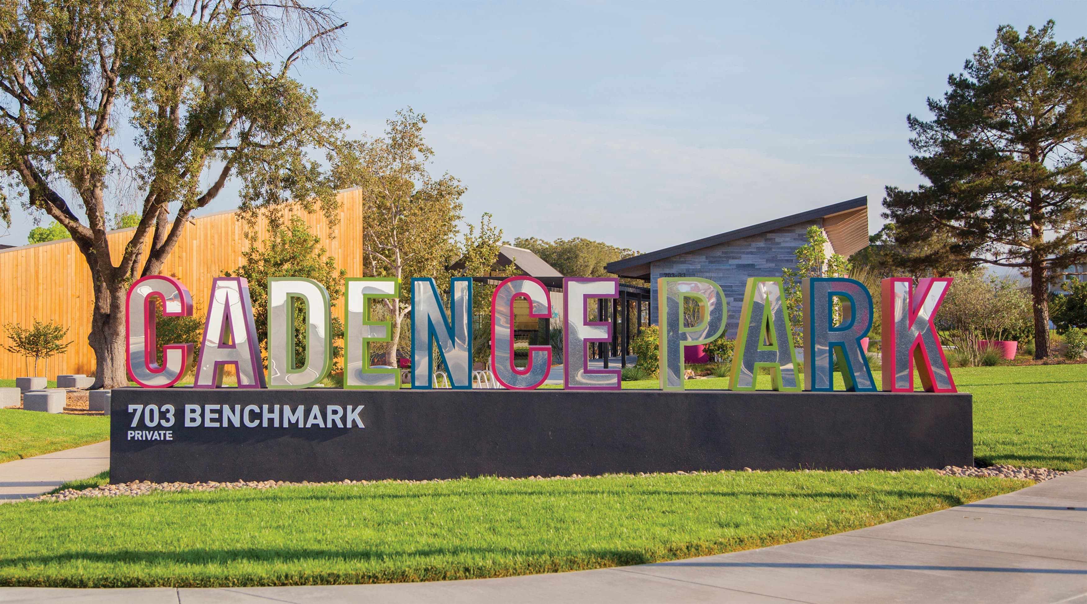 Great Park Neighborhoods Cadence Park monument identity signage