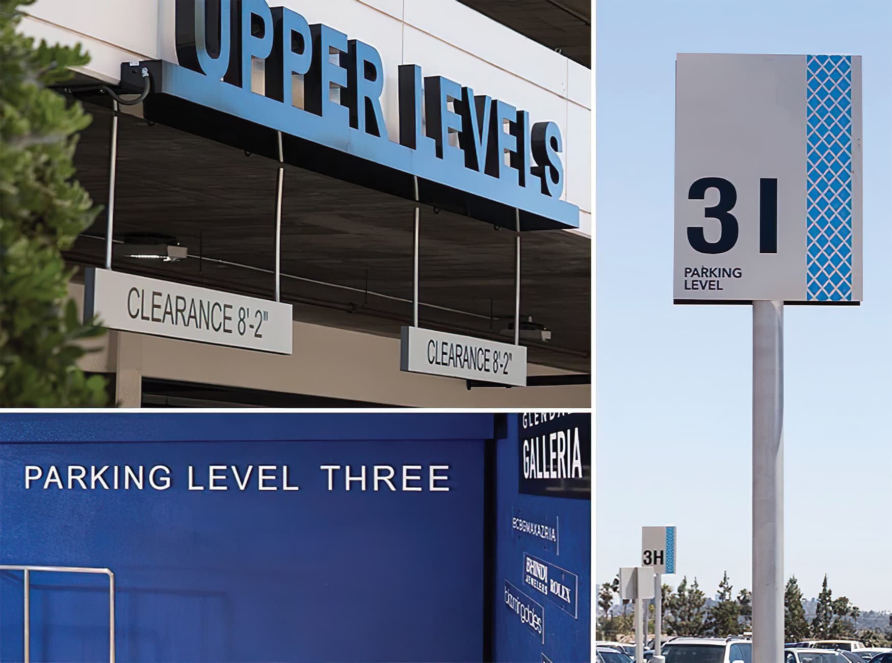Glendale Galleria. A retail destination in Glendale, California. Parking Garage Design, Graphics, and Signage.