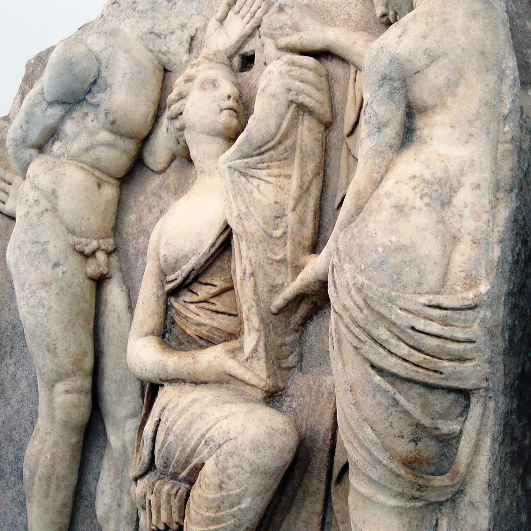 Graeco-Roman archaeological stele located in the eastern Mediterranean.