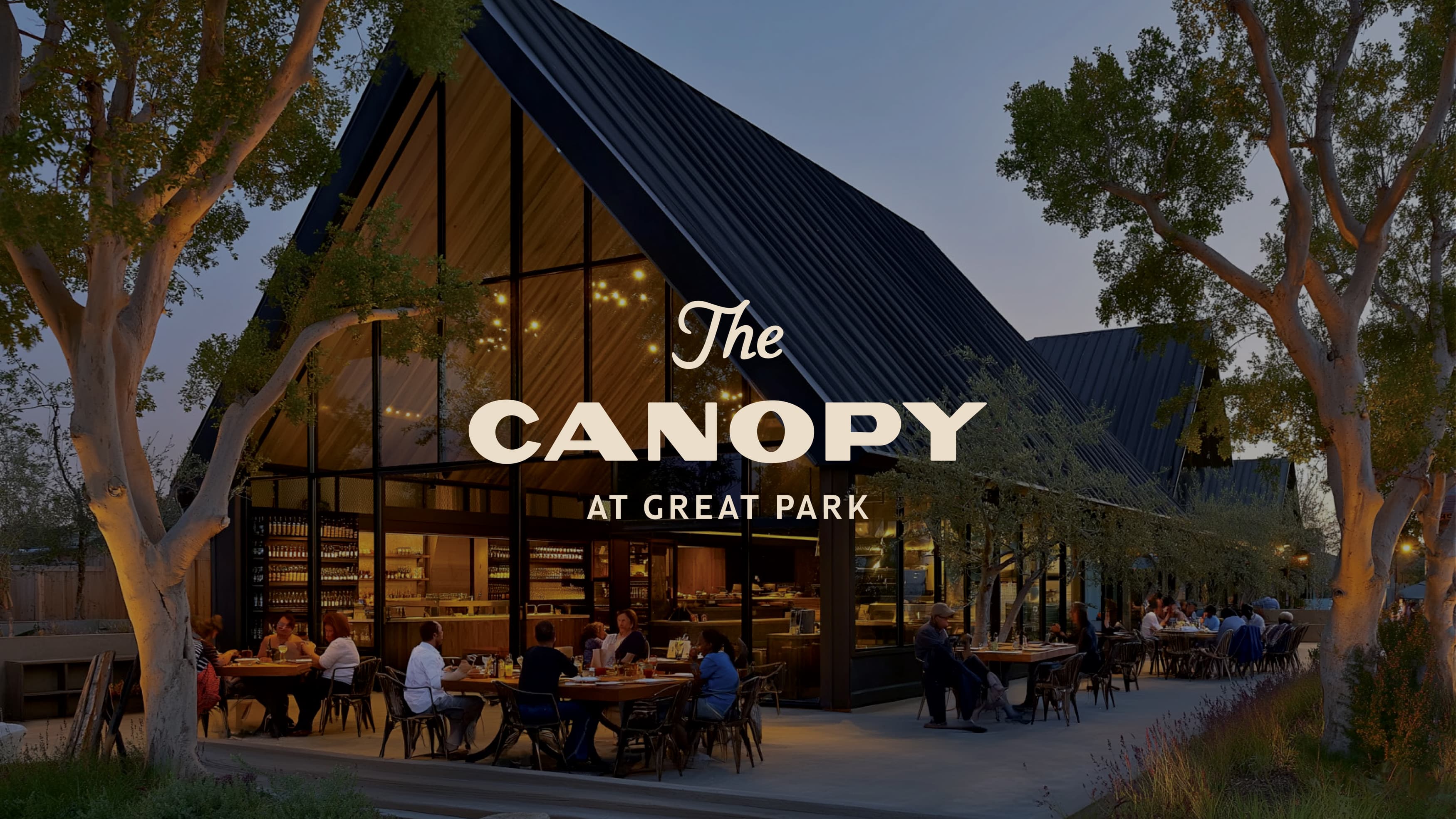 Image of the architecture at The Canopy at Great Park in Irvine, California. 