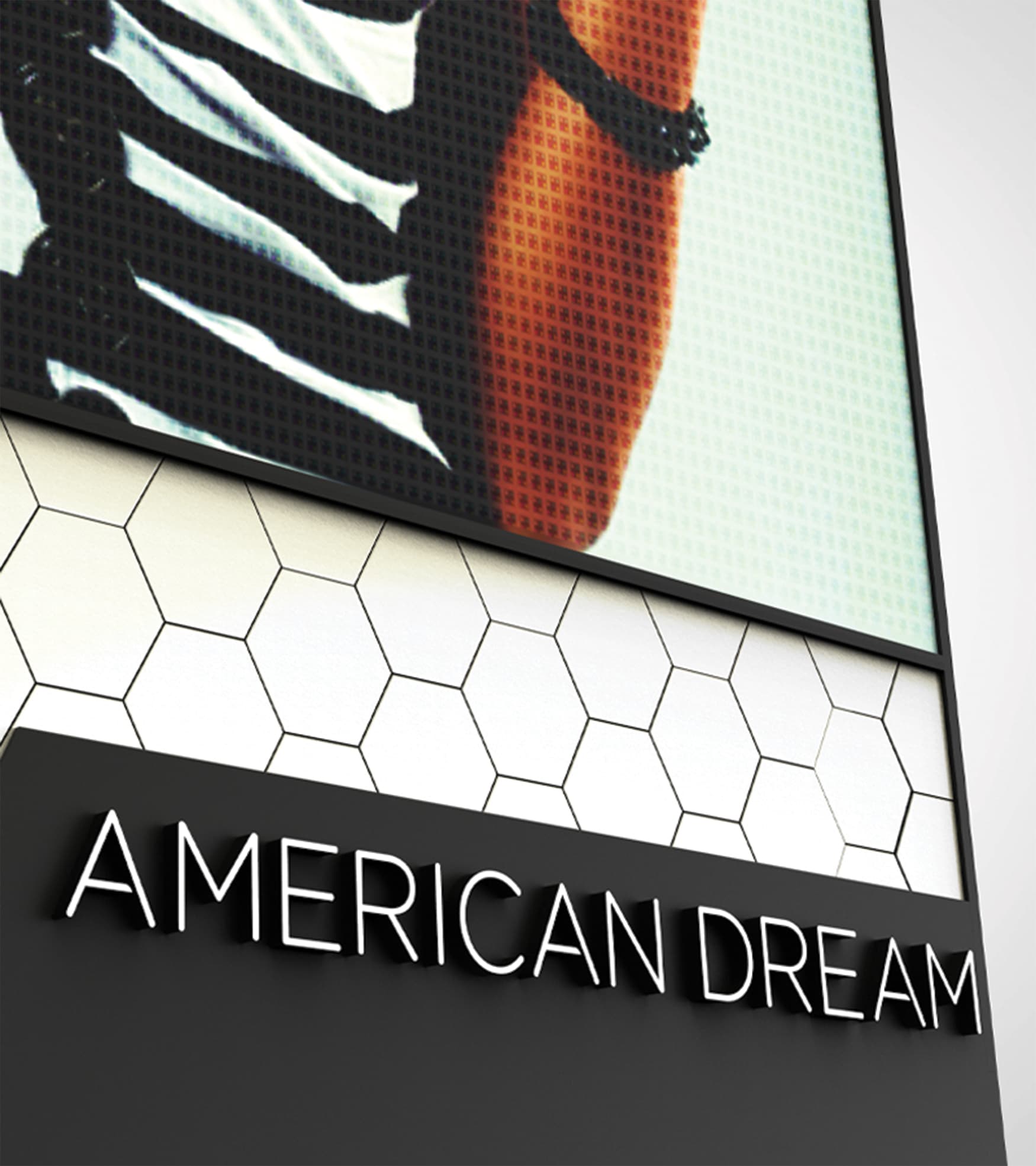 American Dream Retail Project Design in East Rutherford, New Jersey. American Dream highway pylon design detail