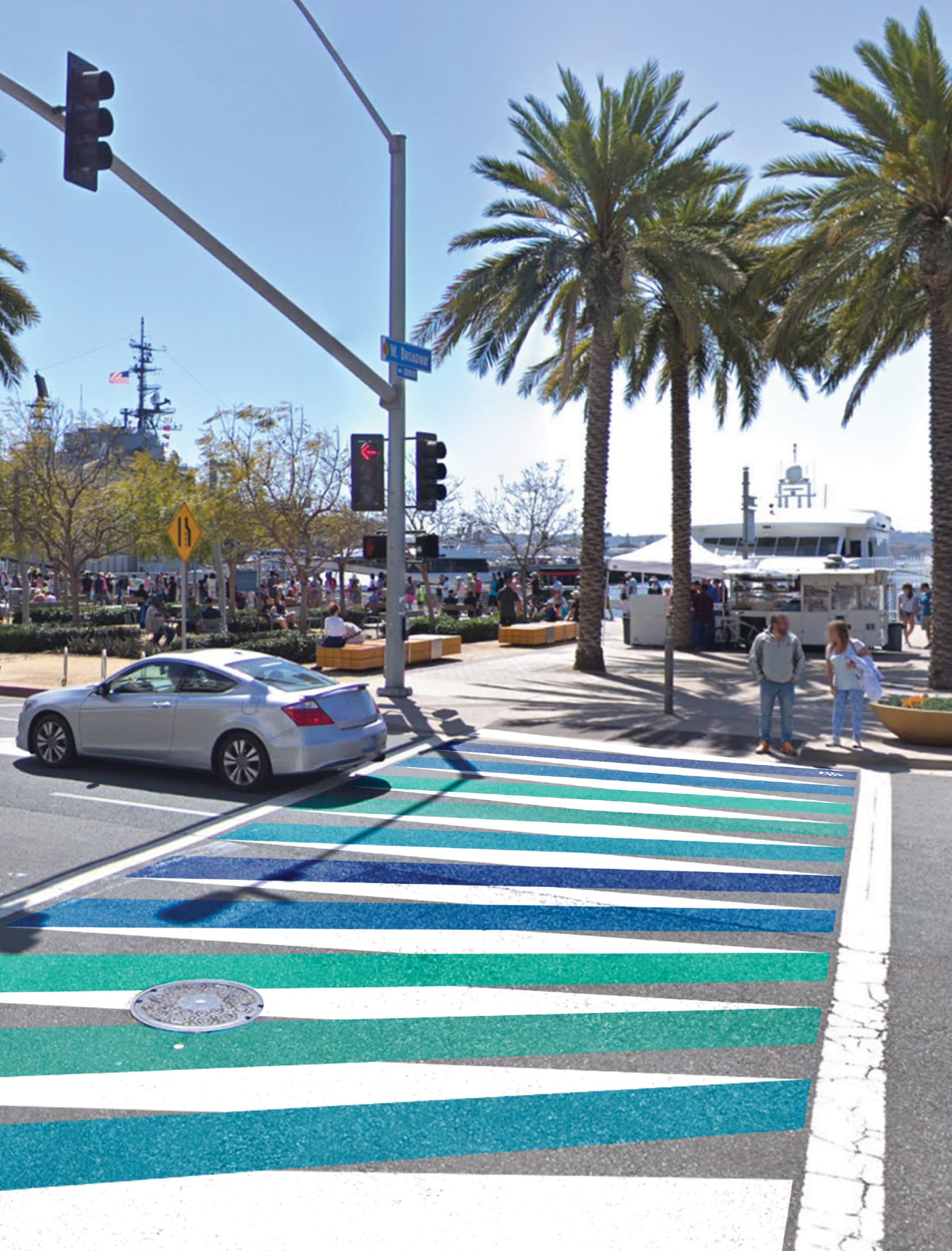 Image of the specialty graphics at the Port of San Diego, designed by RSM Design. 