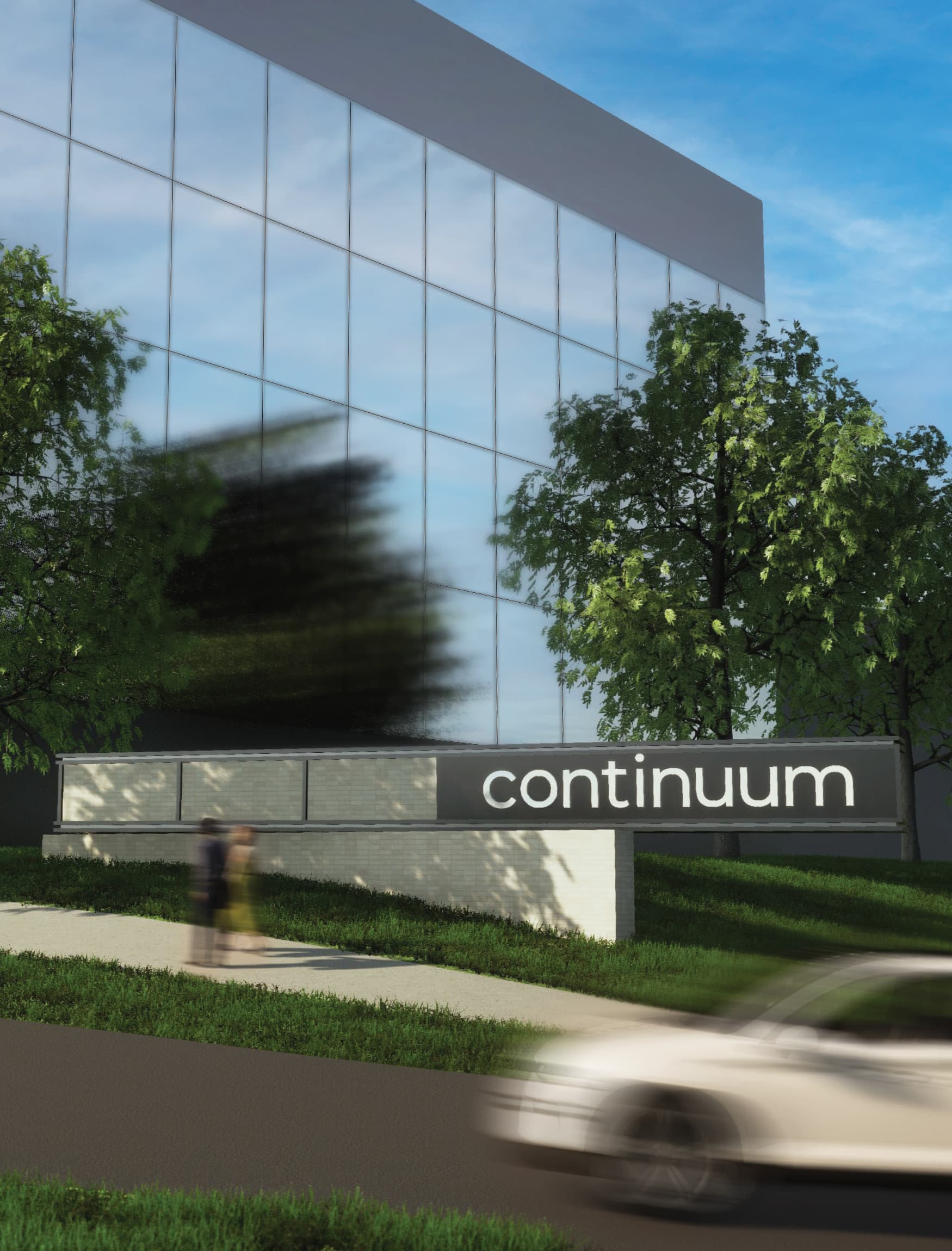 Image of the entry way wayfinding signage at Continuum Alpharetta.