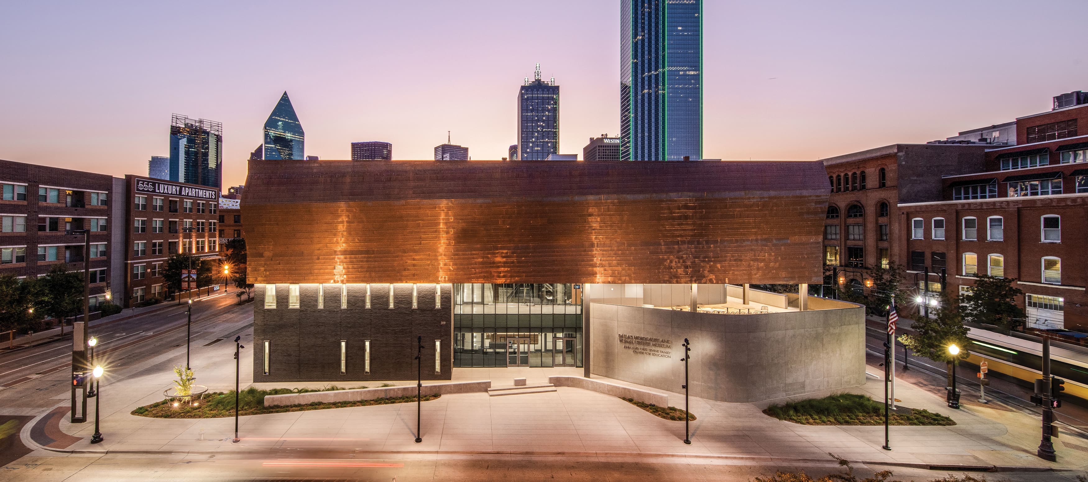 Exterior of Dallas Holocaust Museum Center for Tolerance and Education