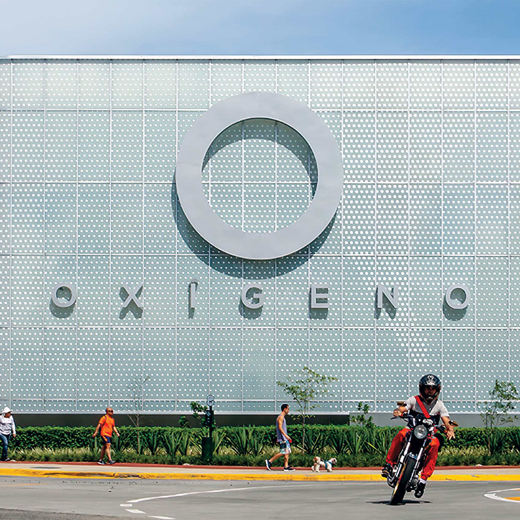 Oxigeno Human Playground architectural project identity signage.