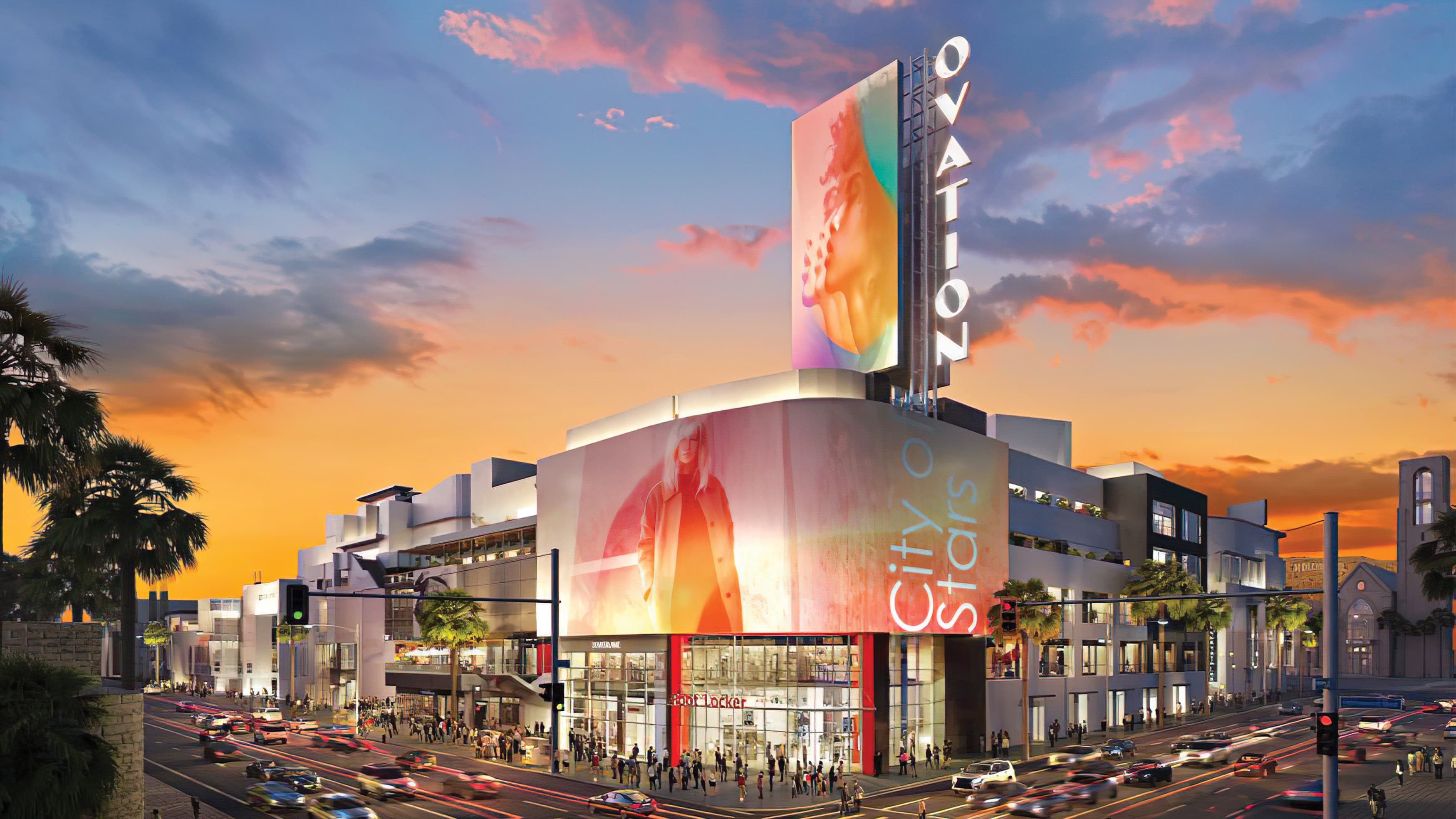 Architectural rendering of Ovation Hollywood project located in Los Angeles.