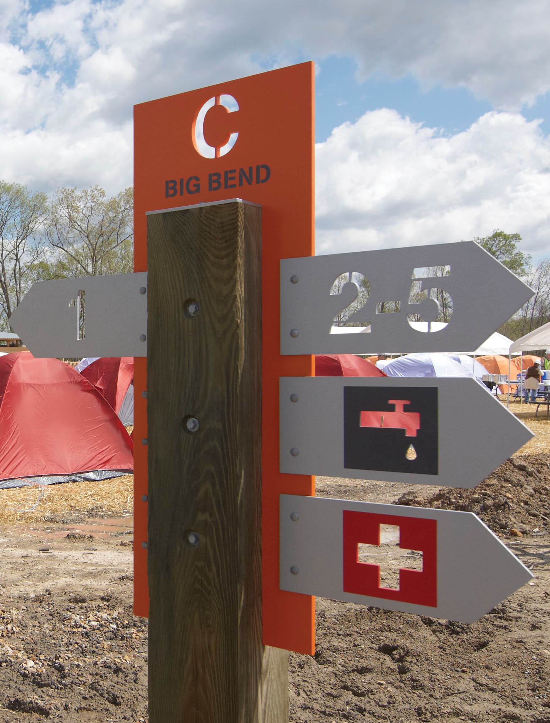 Boy Scouts of America, The Summit Bechtel Reserve campsite identity and wayfinding design