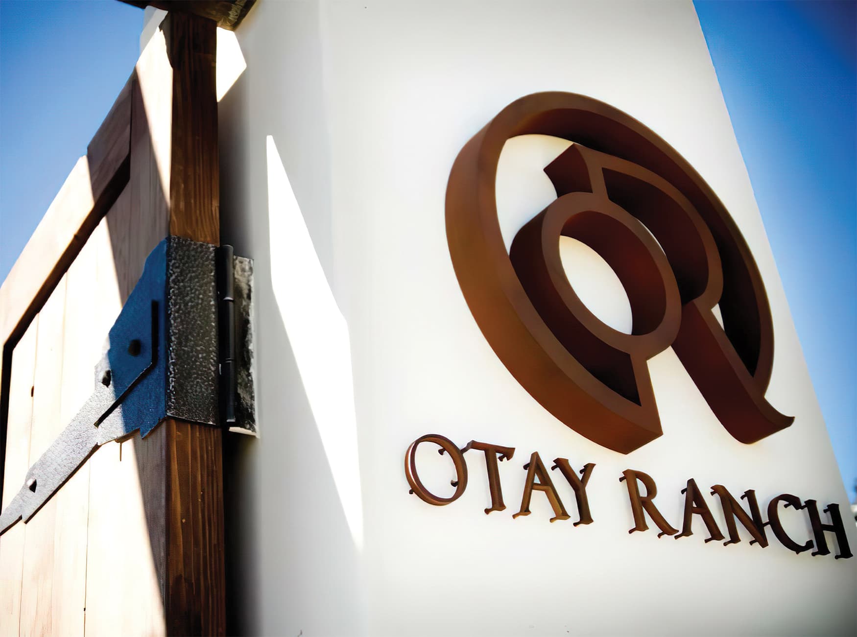 Otay Ranch, an outdoor retail development. Project Identity Signage.