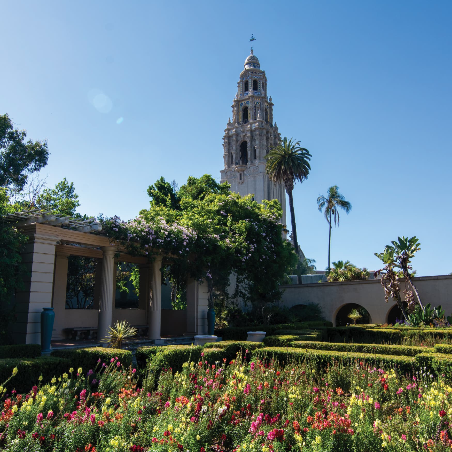 Image of the gardens at Balboa Park