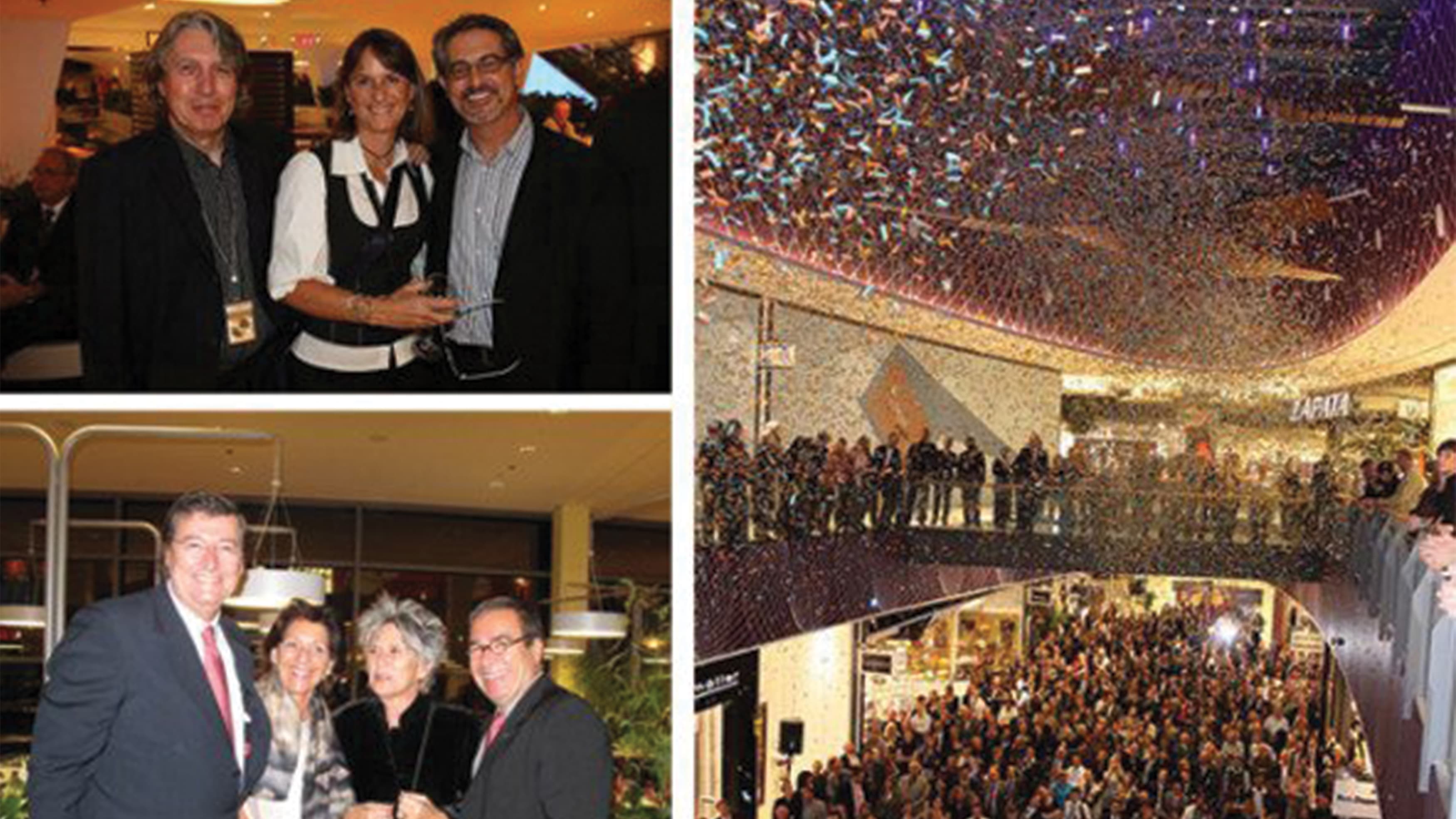 Collage of images from the opening night at Loop 5 in Germany.