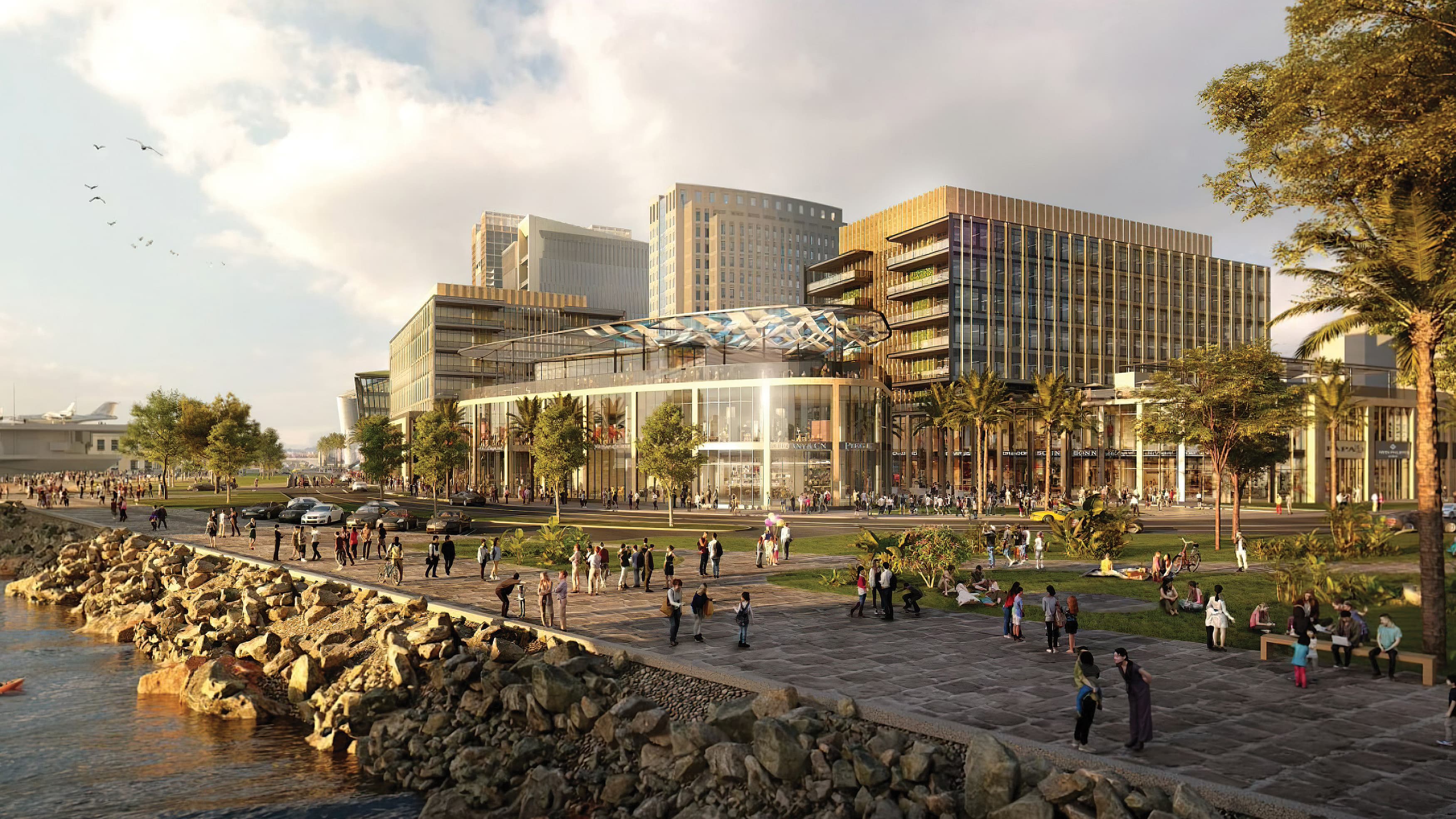 The Research and Development District (RaDD) on the waterfront of downtown San Diego, California.
